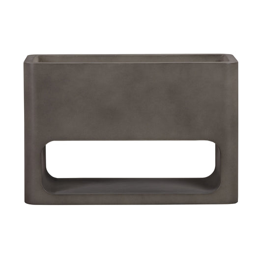 Sunstone Indoor or Outdoor Planter in Gray Concrete