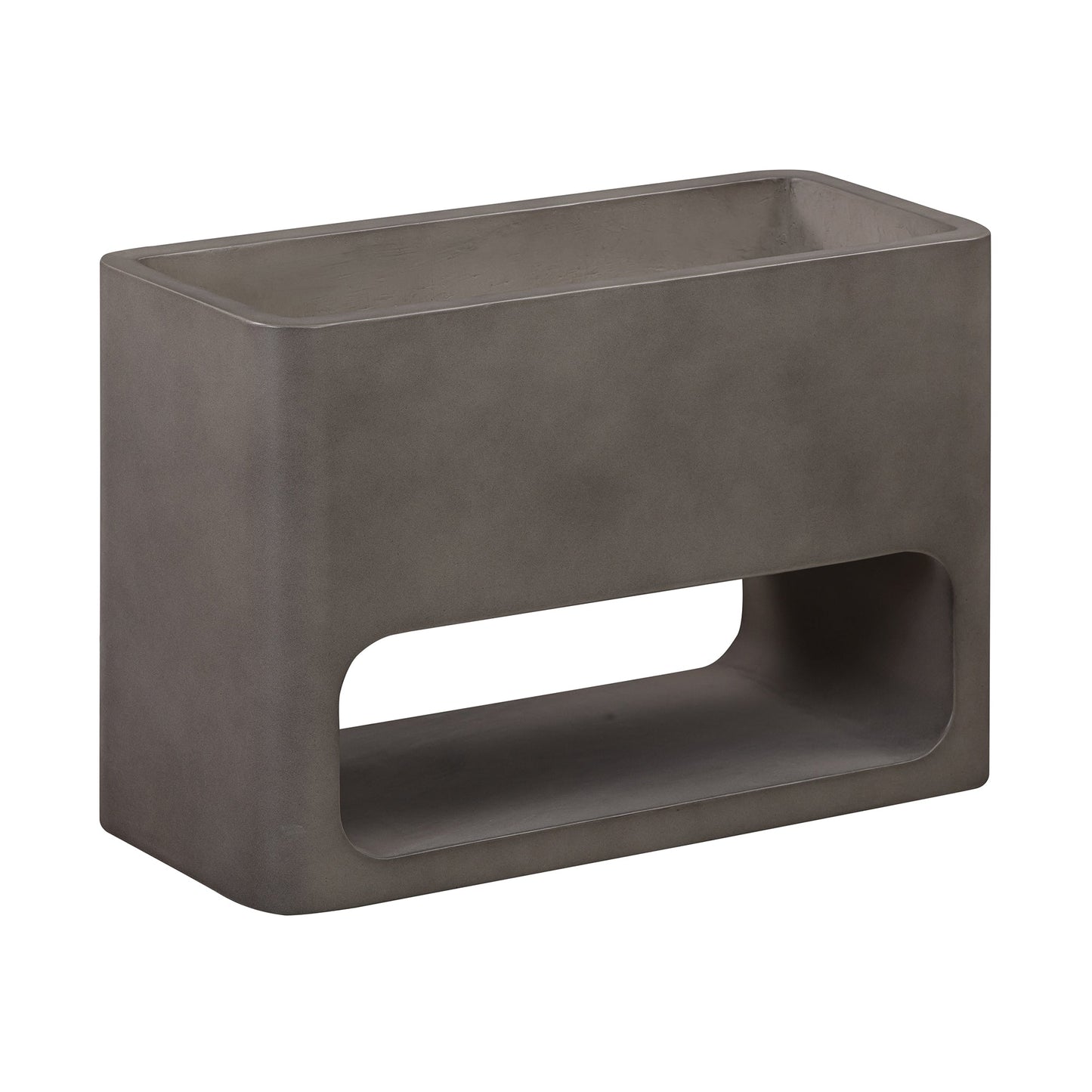 Sunstone Indoor or Outdoor Planter in Gray Concrete