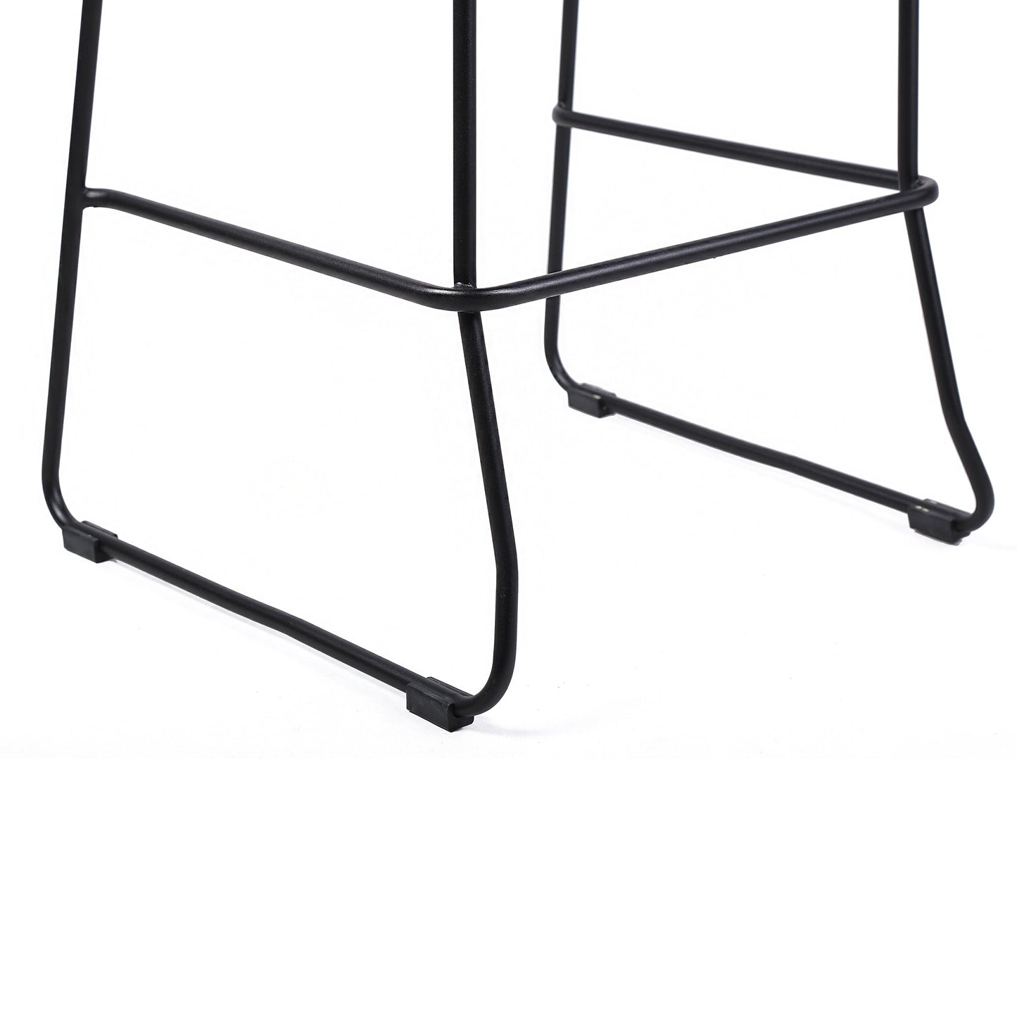 Shasta 26" Outdoor Metal and Gray Rope Stackable Counter Stool - Set of 2