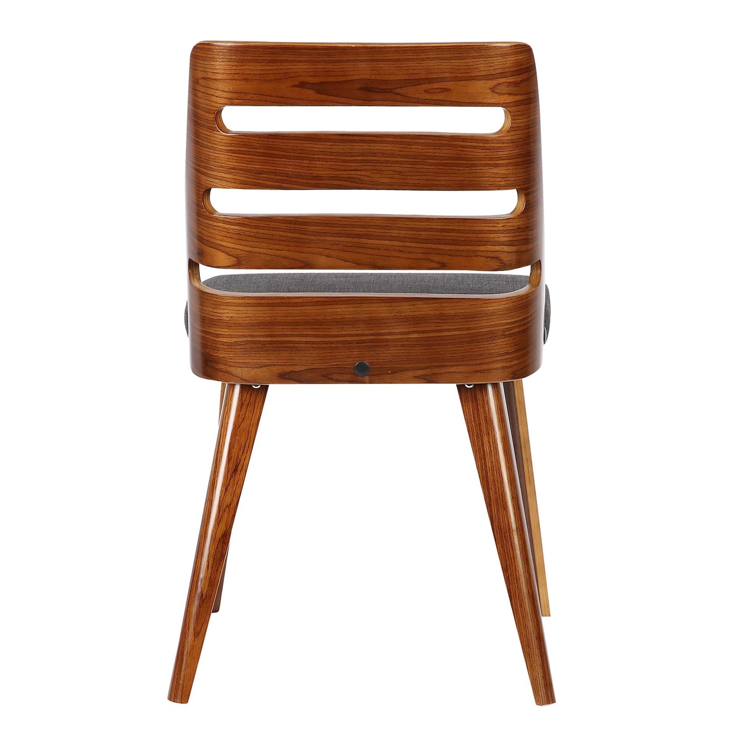 Storm Mid-Century Dining Chair in Walnut Wood and Charcoal Fabric