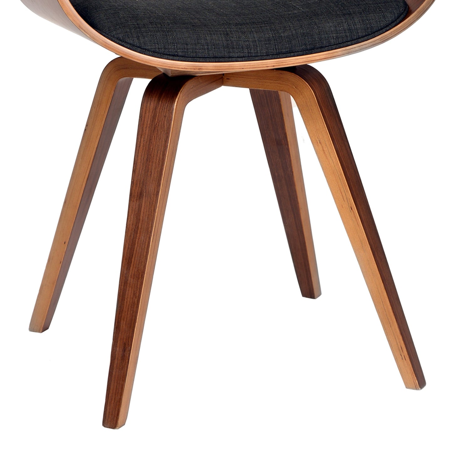 Summer Modern Chair In Charcoal Fabric and Walnut Wood