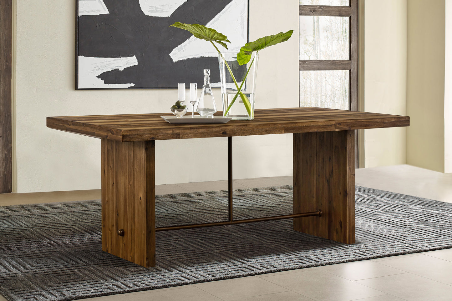 Superb Rustic Oak Dining Table