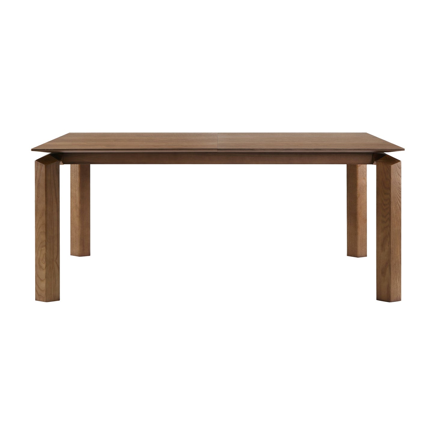 Treviso Mid-Century Extension Dining Table in Walnut Finish and Top