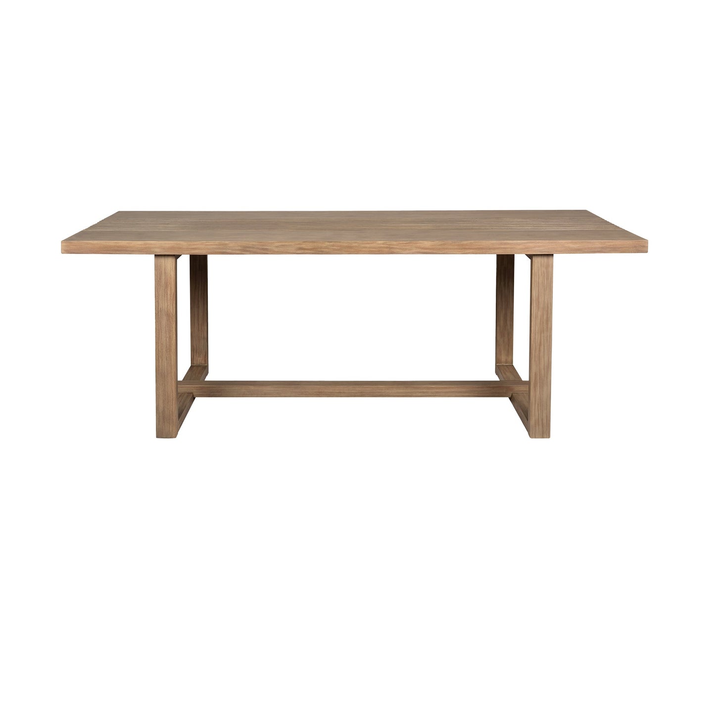 Vivid Outdoor Patio Dining Table in Light Eucalyptus Wood