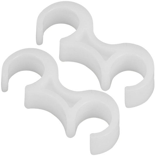 White Plastic Gang Clips LE-3-WHITE-GANG-GG