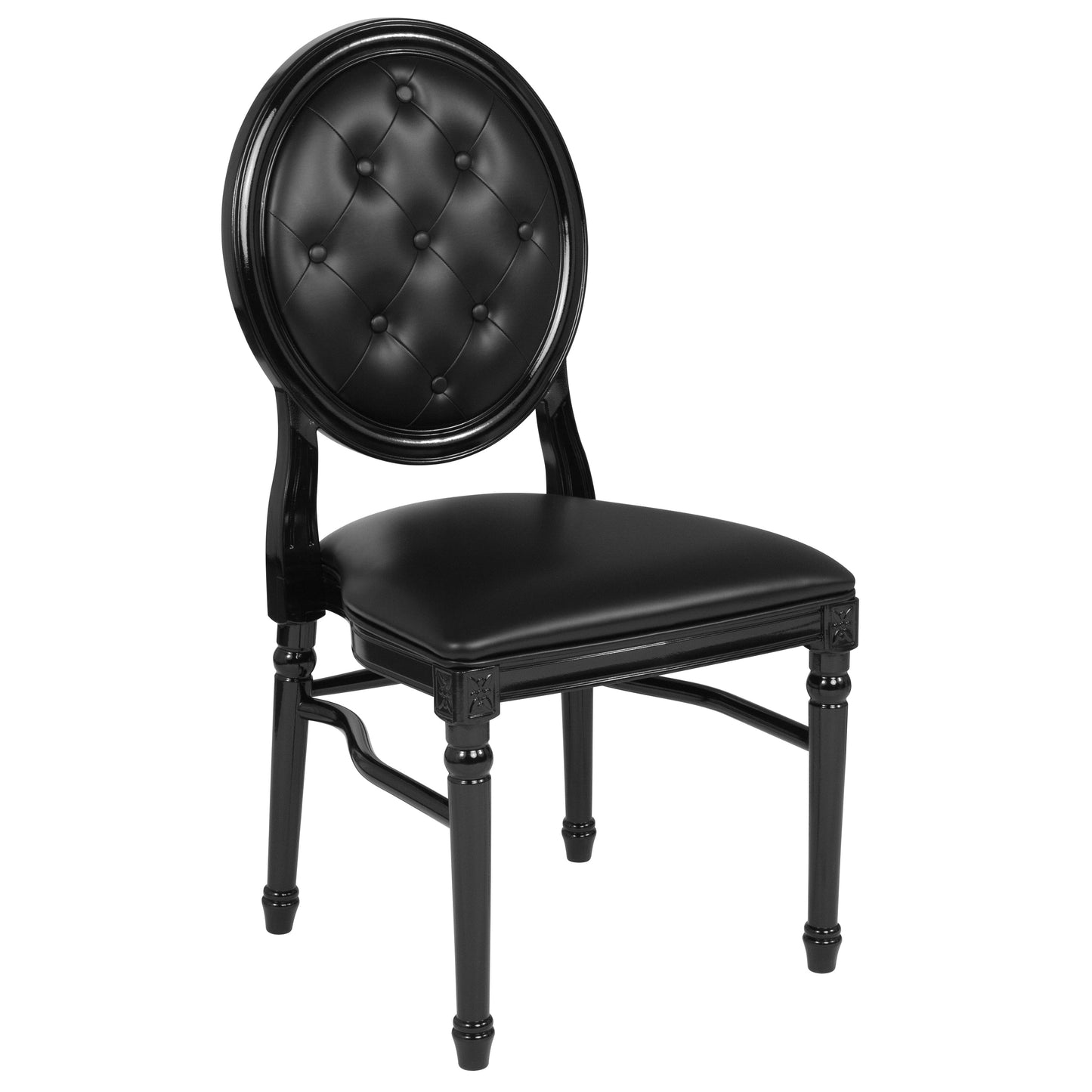 Tufted Black Dining Chair LE-B-B-T-MON-GG