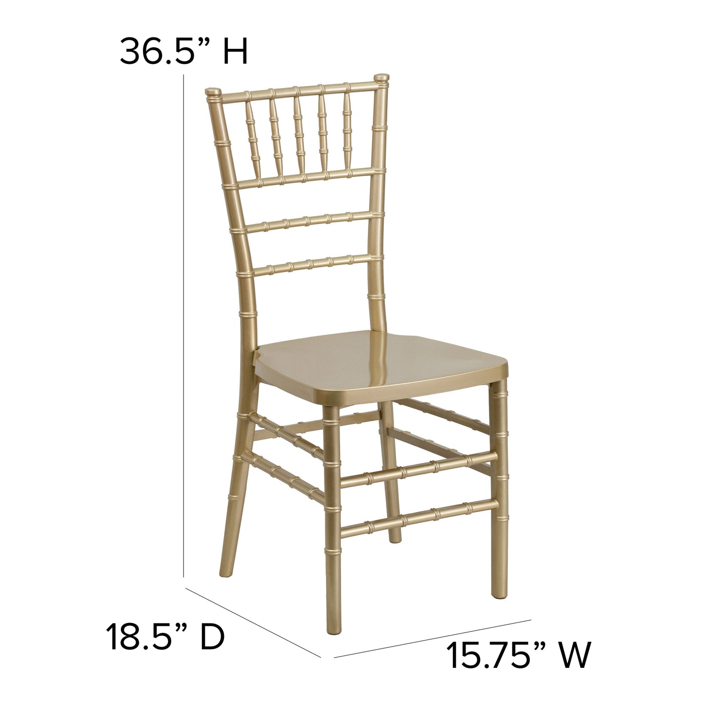 Gold Resin Chiavari Chair LE-GOLD-GG