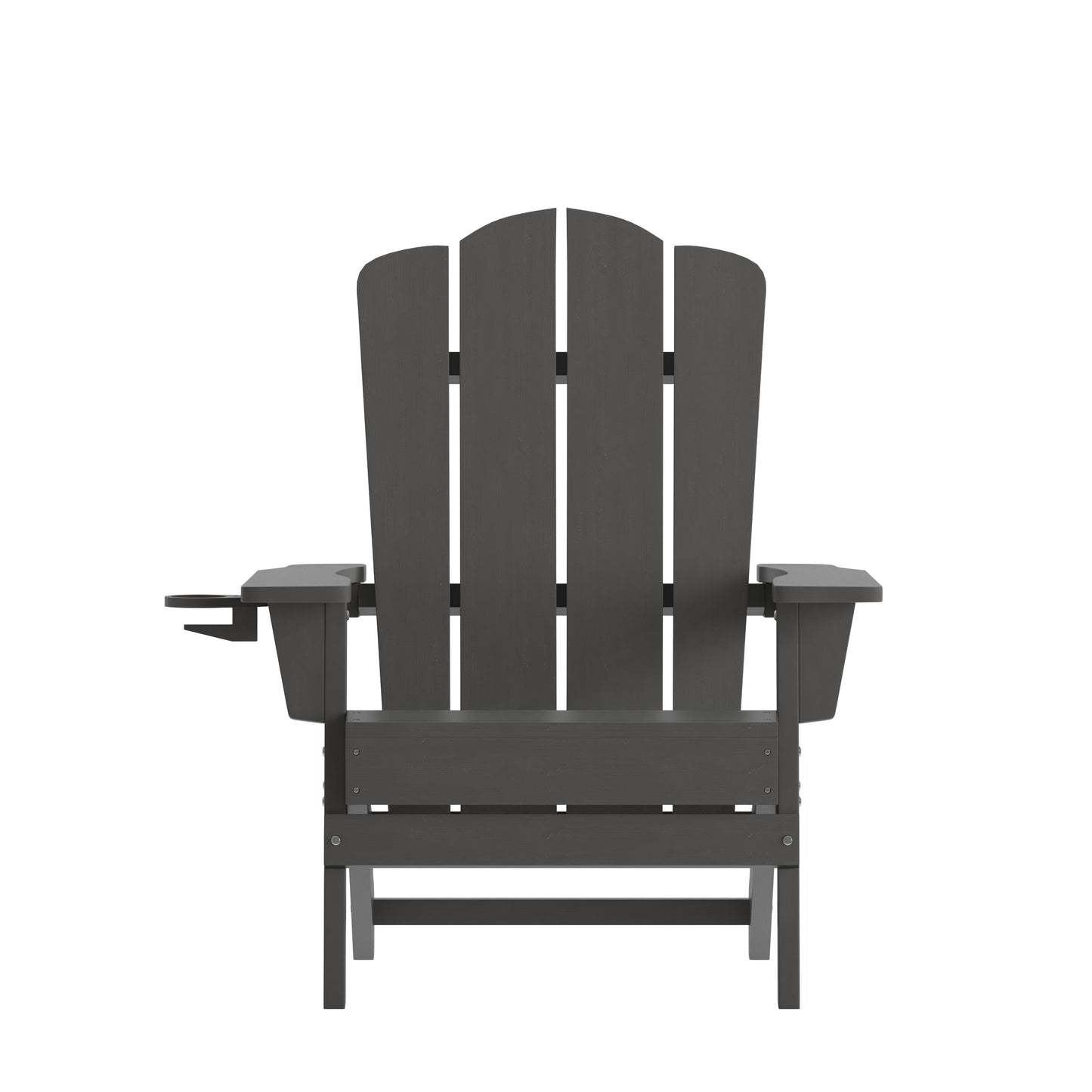 Gray Patio Chair - Cupholder LE-HMP-1044-10-GY-GG