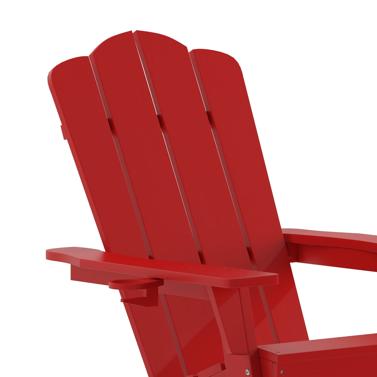 Red Patio Chair - Cupholder LE-HMP-1044-10-RD-GG