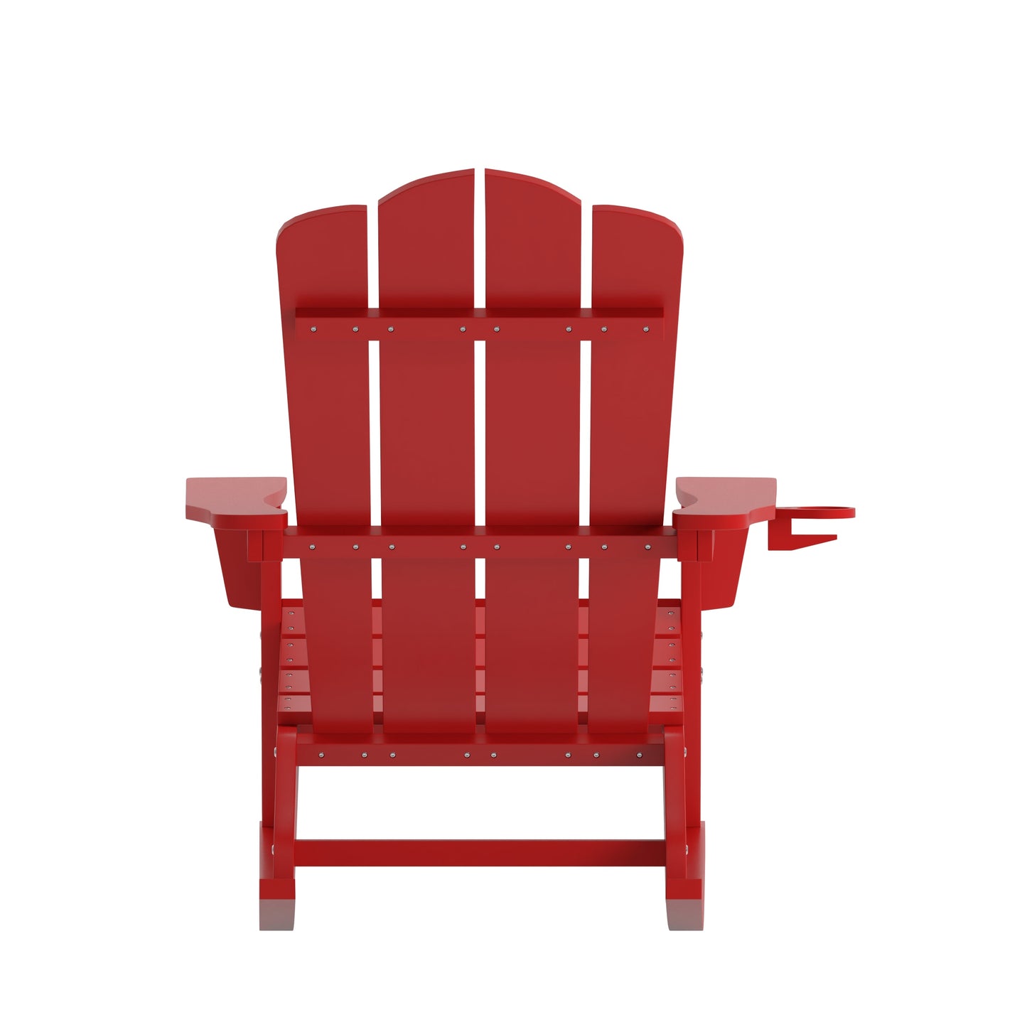 Red Rocking Chair-Cupholder LE-HMP-1044-31-RD-GG