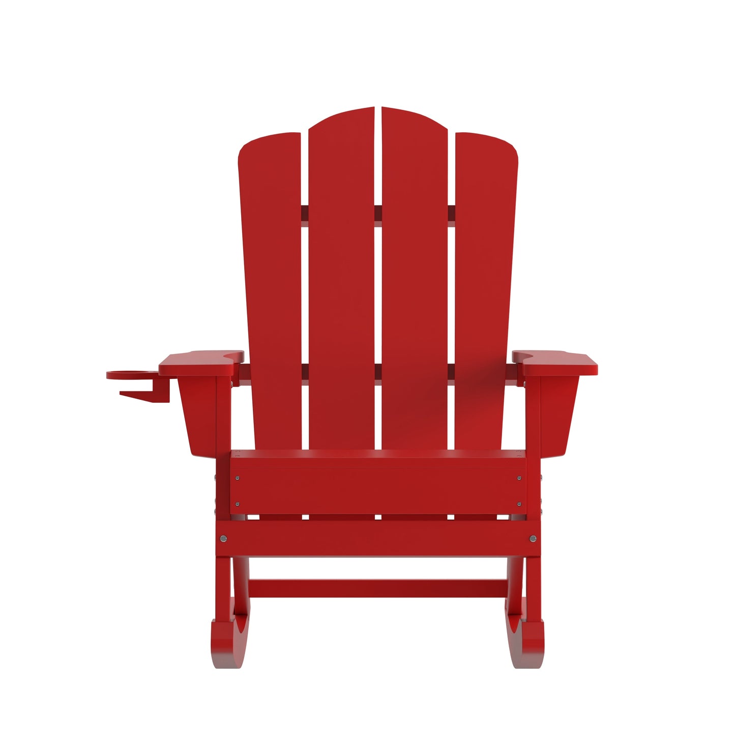 Red Rocking Chair-Cupholder LE-HMP-1044-31-RD-GG