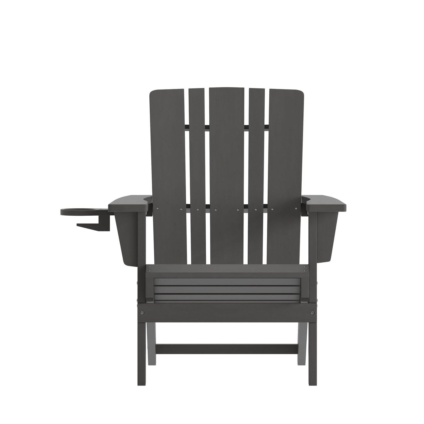 Gray Patio Chair - Cupholder LE-HMP-1045-10-GY-GG