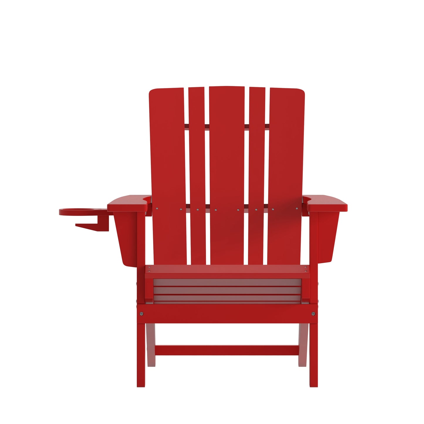 Red Patio Chair - Cupholder LE-HMP-1045-10-RD-GG