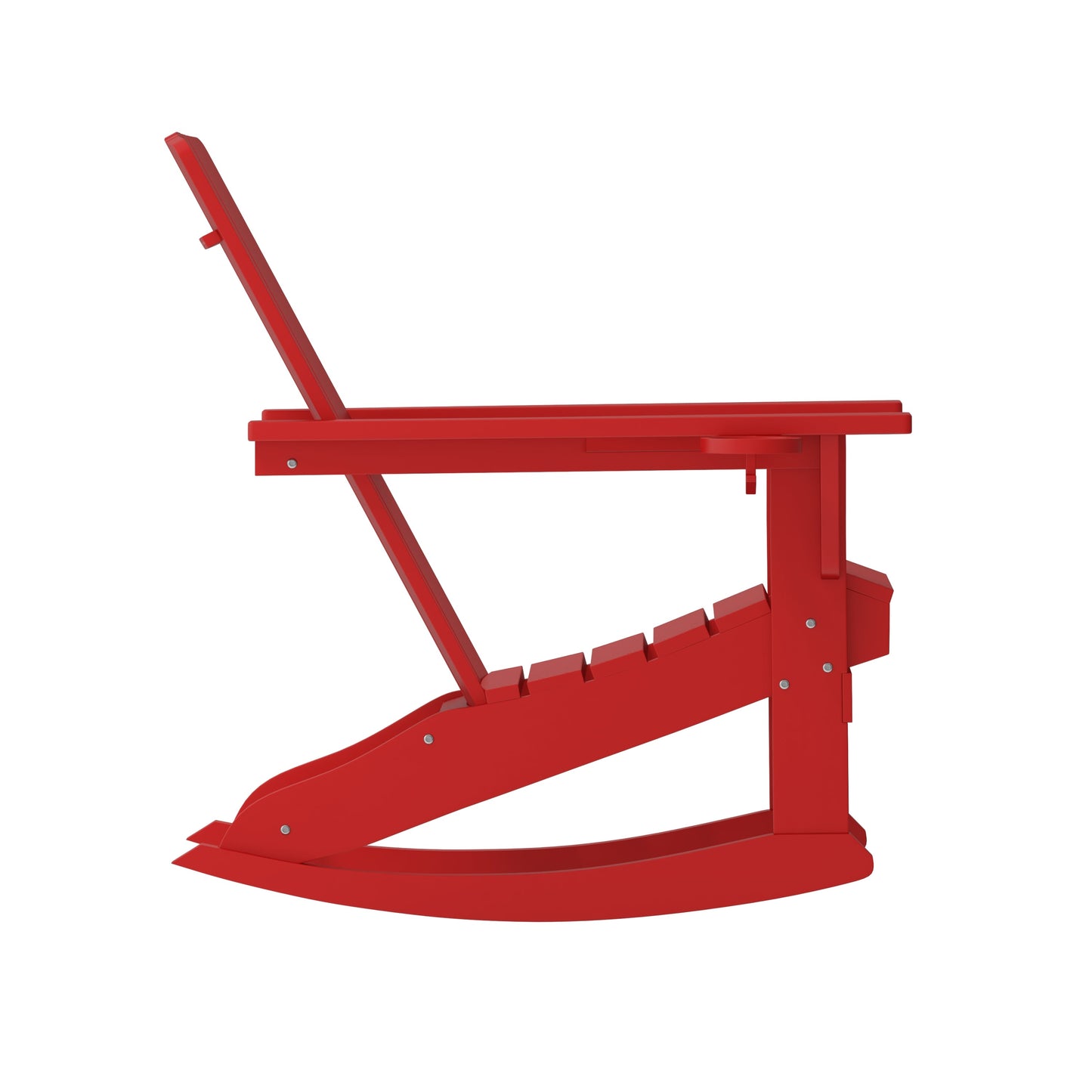 Red Rocking Chair-Cupholder LE-HMP-1045-31-RD-GG