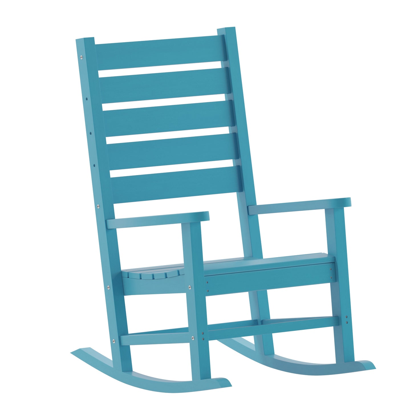 Blue Outdoor Rocking Chair LE-HMP-2002-110-BL-GG