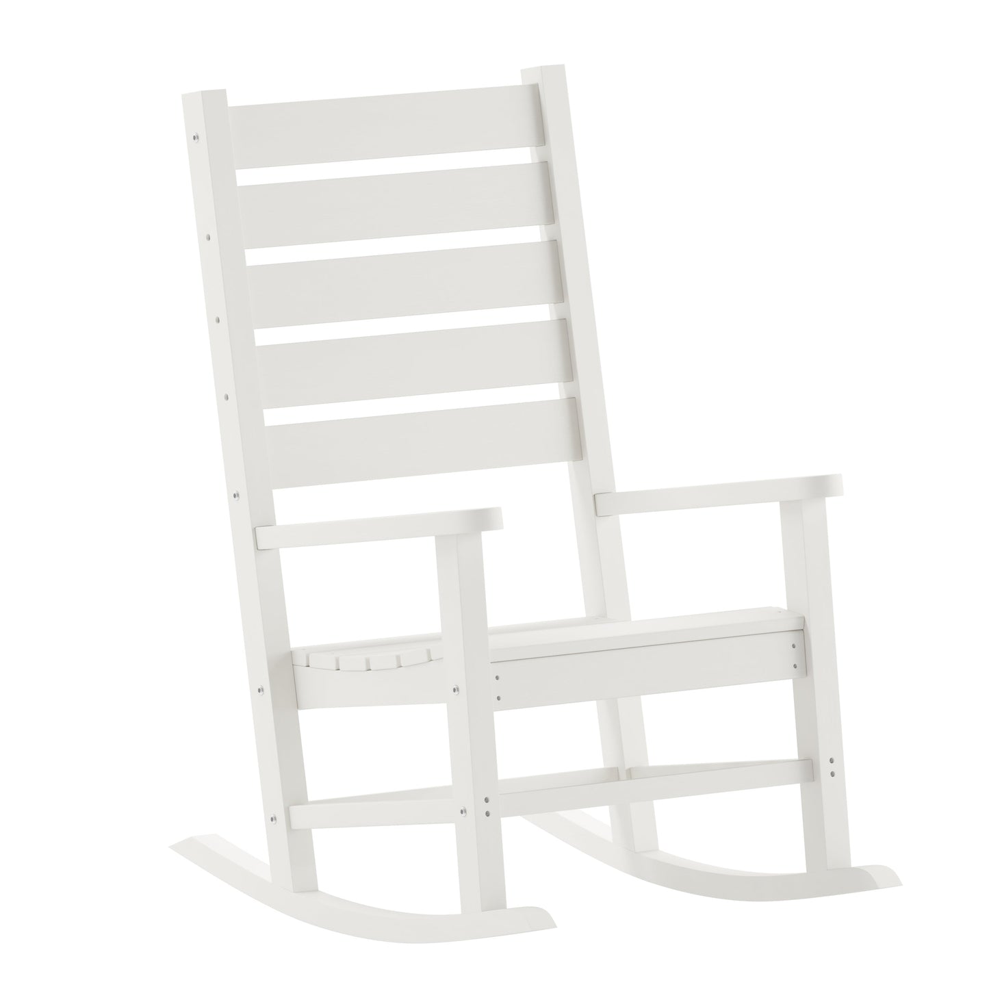 White Outdoor Rocking Chair LE-HMP-2002-110-WT-GG