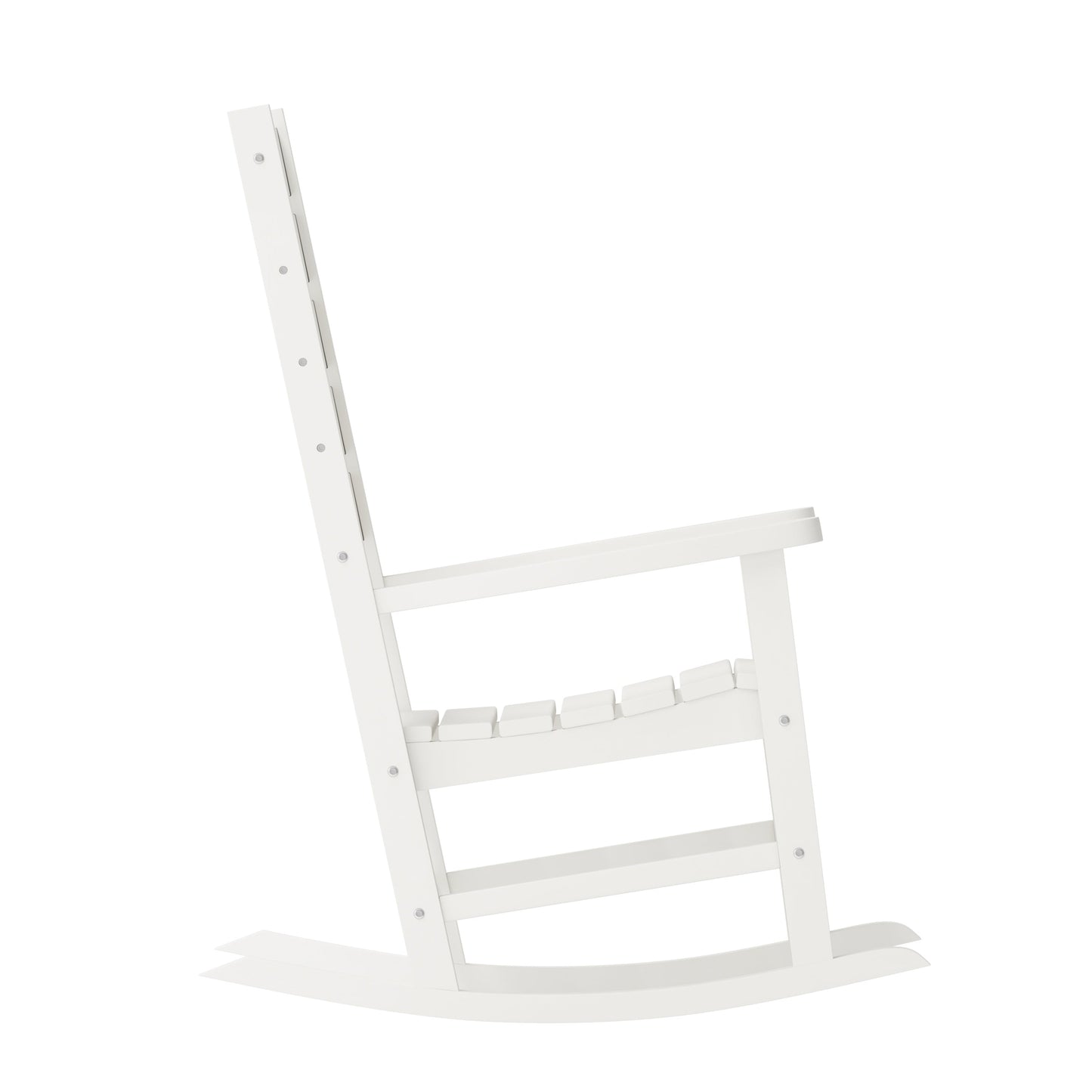 White Outdoor Rocking Chair LE-HMP-2002-110-WT-GG