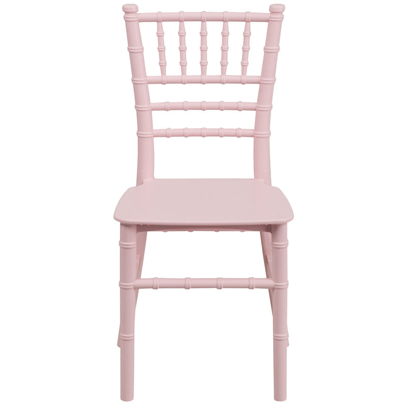 Child's Pink Resin Chair LE-L-7K-PK-GG