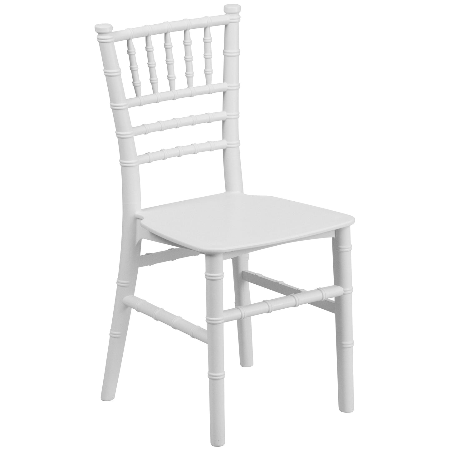 Child's White Resin Chair LE-L-7K-WH-GG