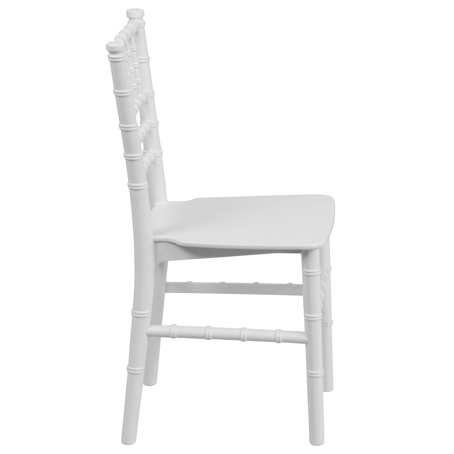 Child's White Resin Chair LE-L-7K-WH-GG