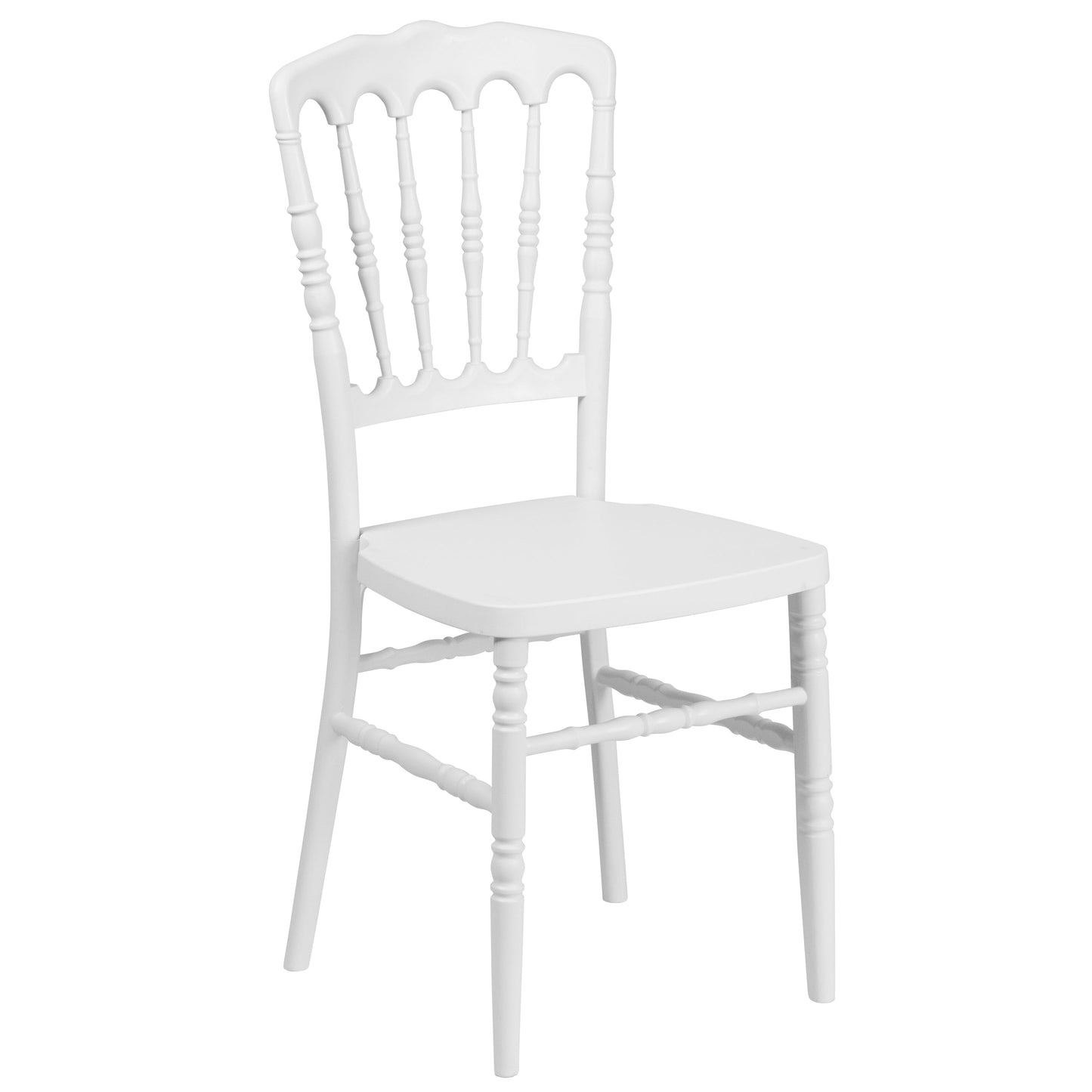 White Resin Napoleon Chair LE-L-MON-WH-GG