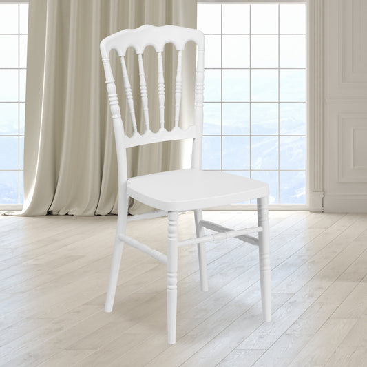 White Resin Napoleon Chair LE-L-MON-WH-GG