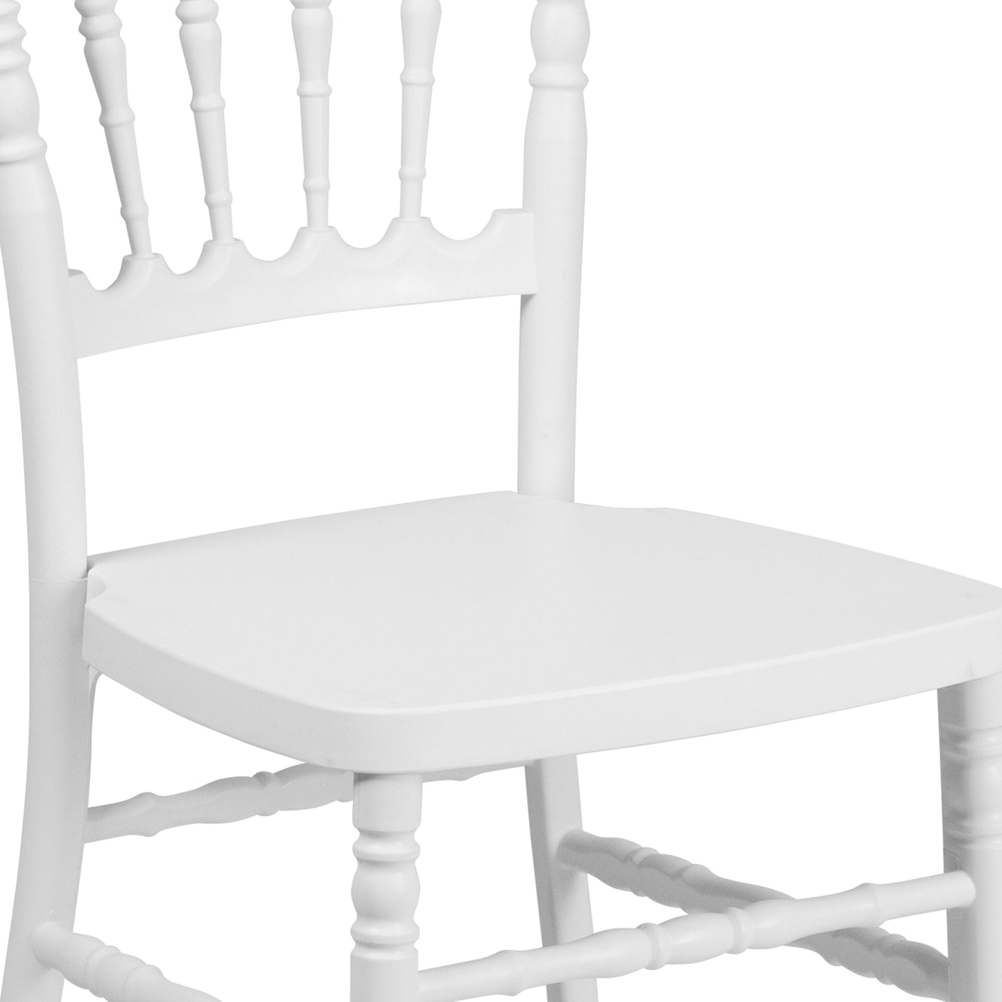 White Resin Napoleon Chair LE-L-MON-WH-GG