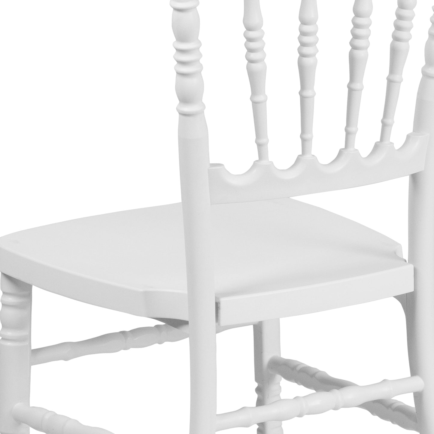 White Resin Napoleon Chair LE-L-MON-WH-GG