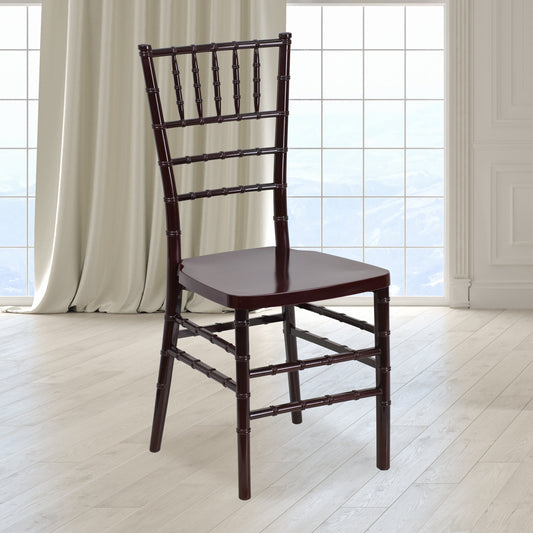 Mahogany Resin Chiavari Chair LE-MAHOGANY-GG