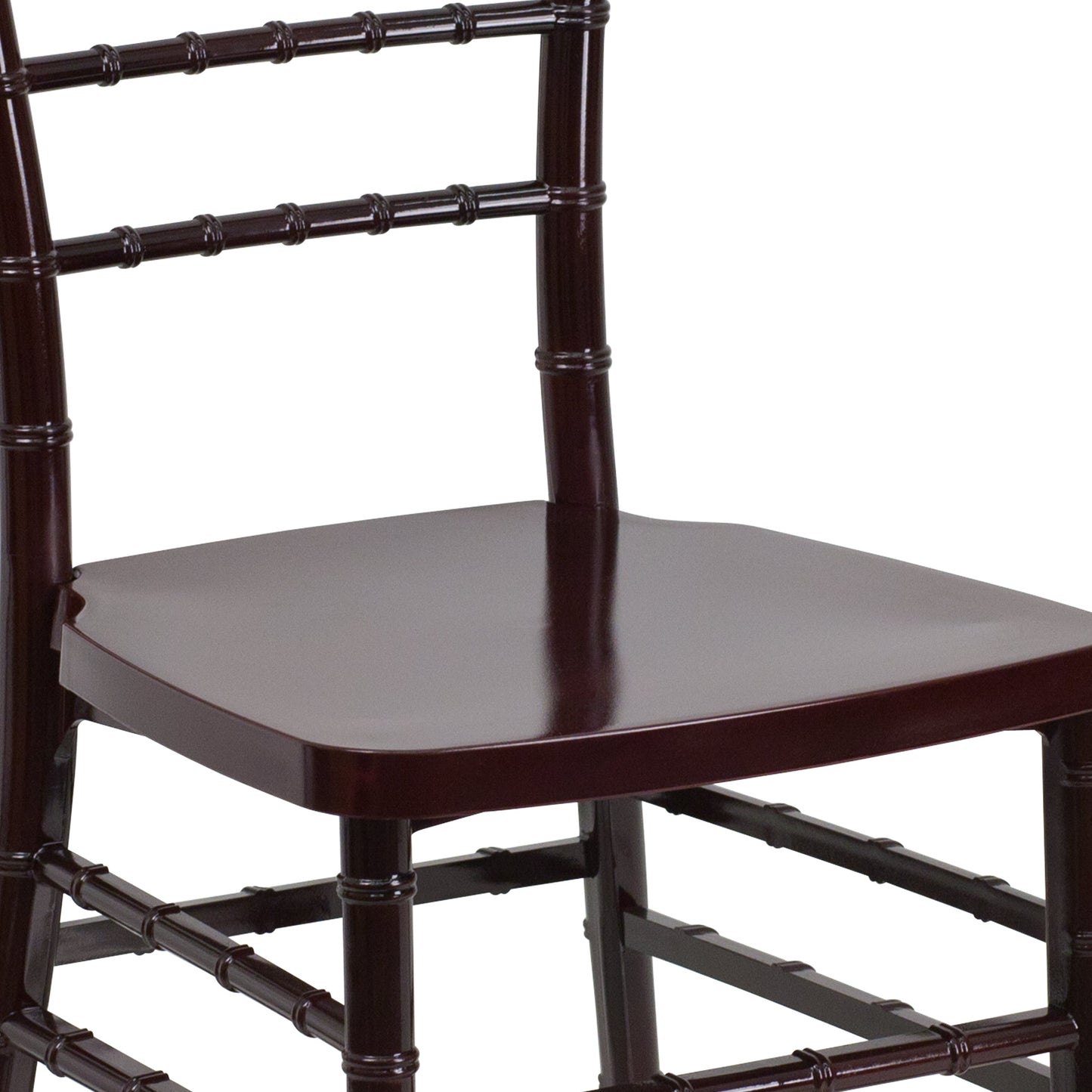 Mahogany Resin Chiavari Chair LE-MAHOGANY-GG