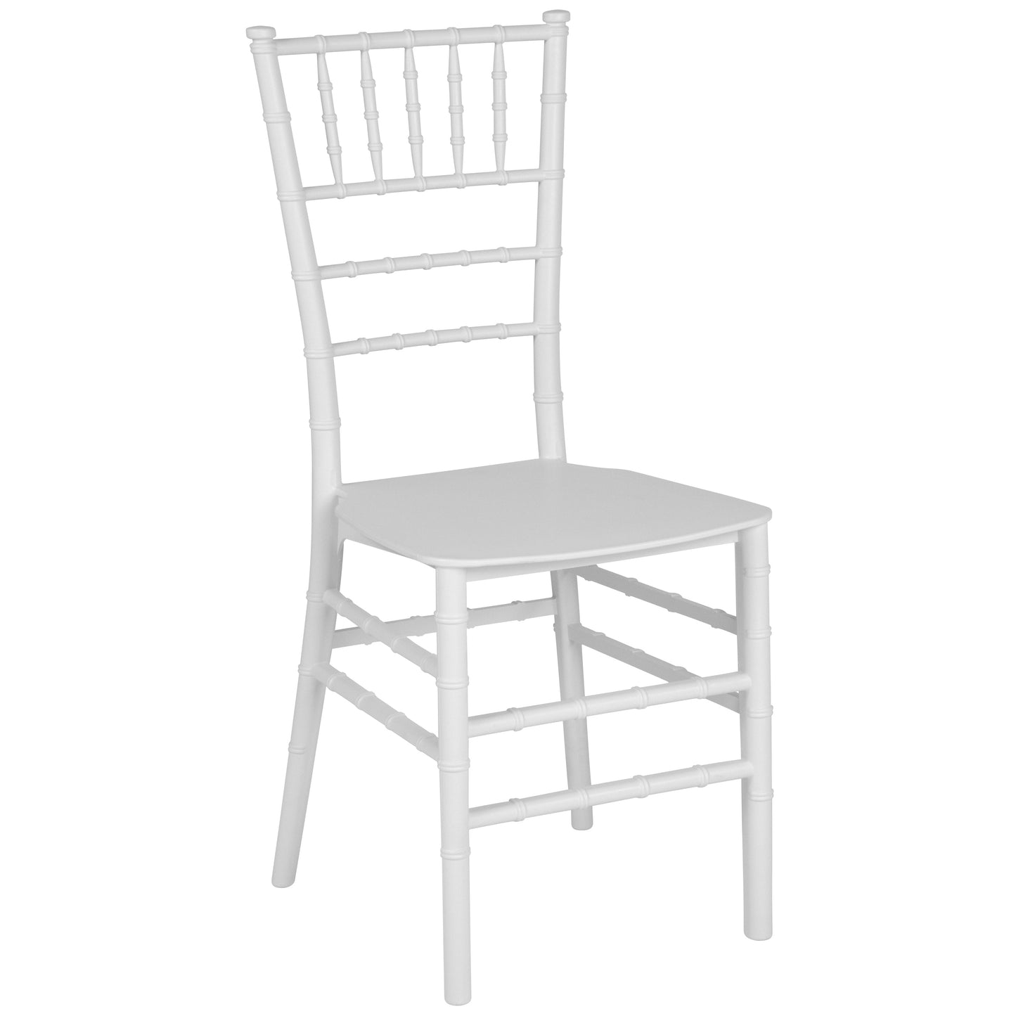 White Resin Chiavari Chair LE-WHITE-M-GG