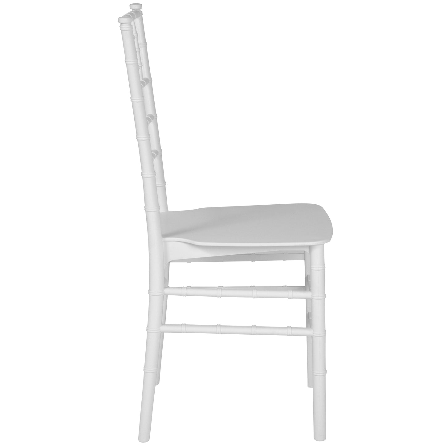 White Resin Chiavari Chair LE-WHITE-M-GG