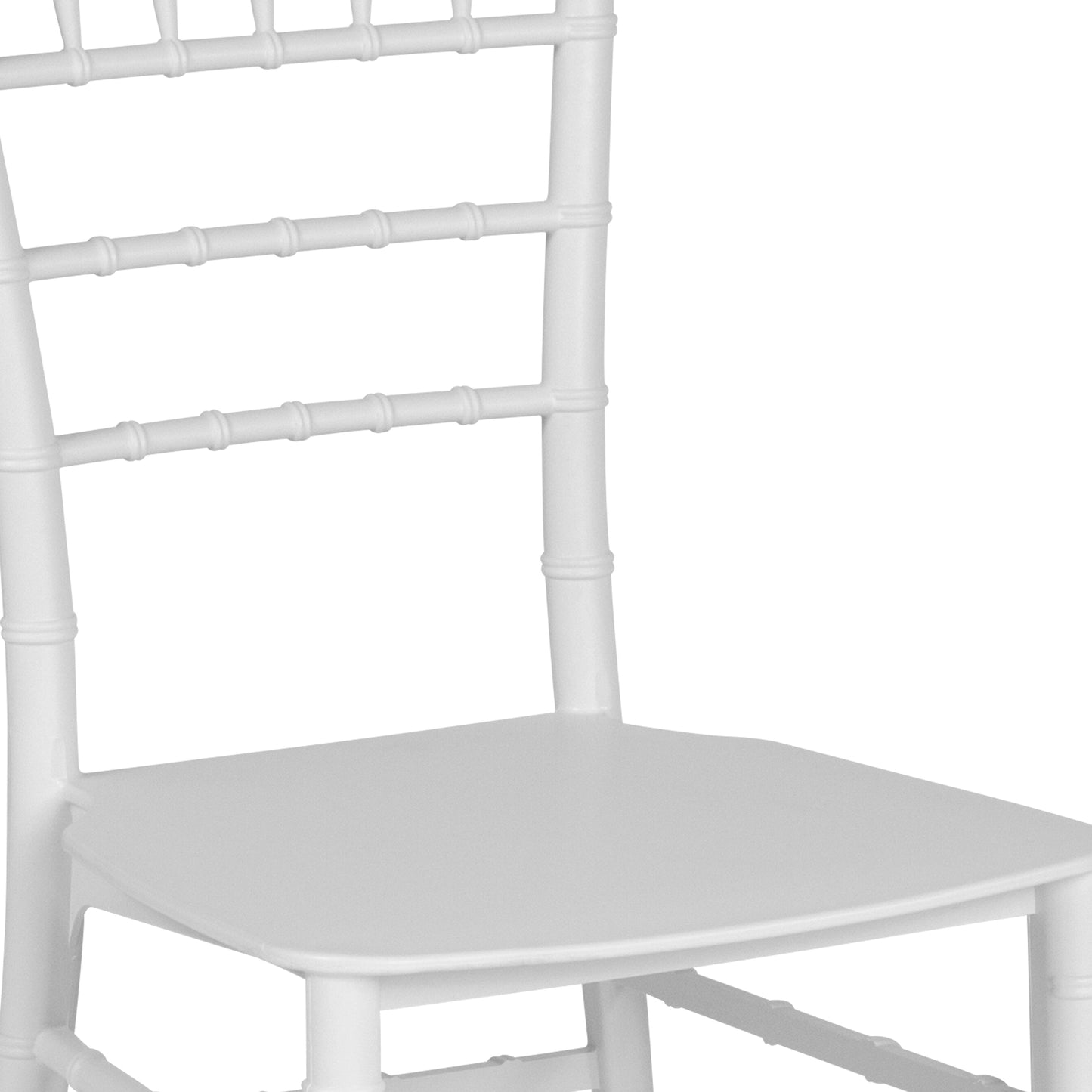 White Resin Chiavari Chair LE-WHITE-M-GG