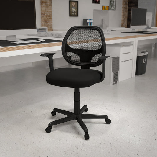 Mid-Back Black Mesh Task Chair LF-118P-T-BK-GG