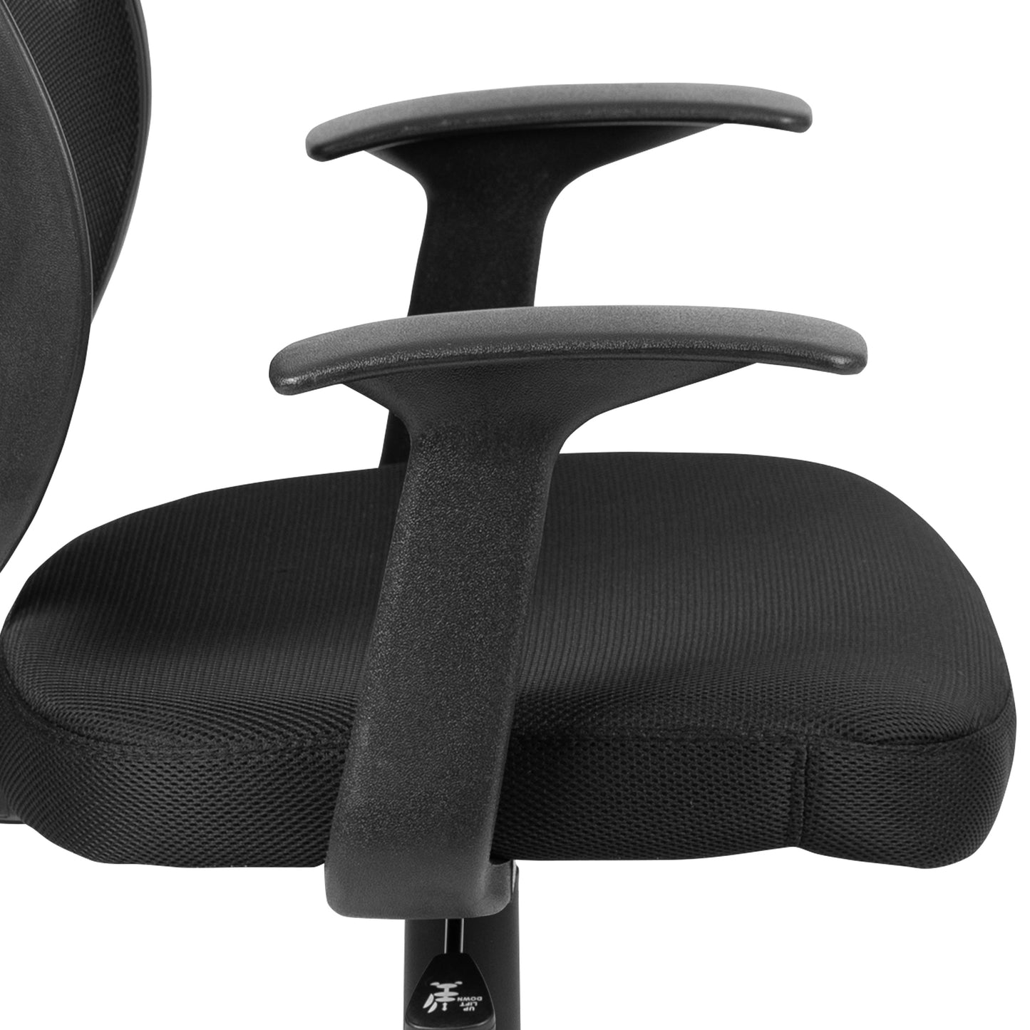 Mid-Back Black Mesh Task Chair LF-118P-T-BK-GG