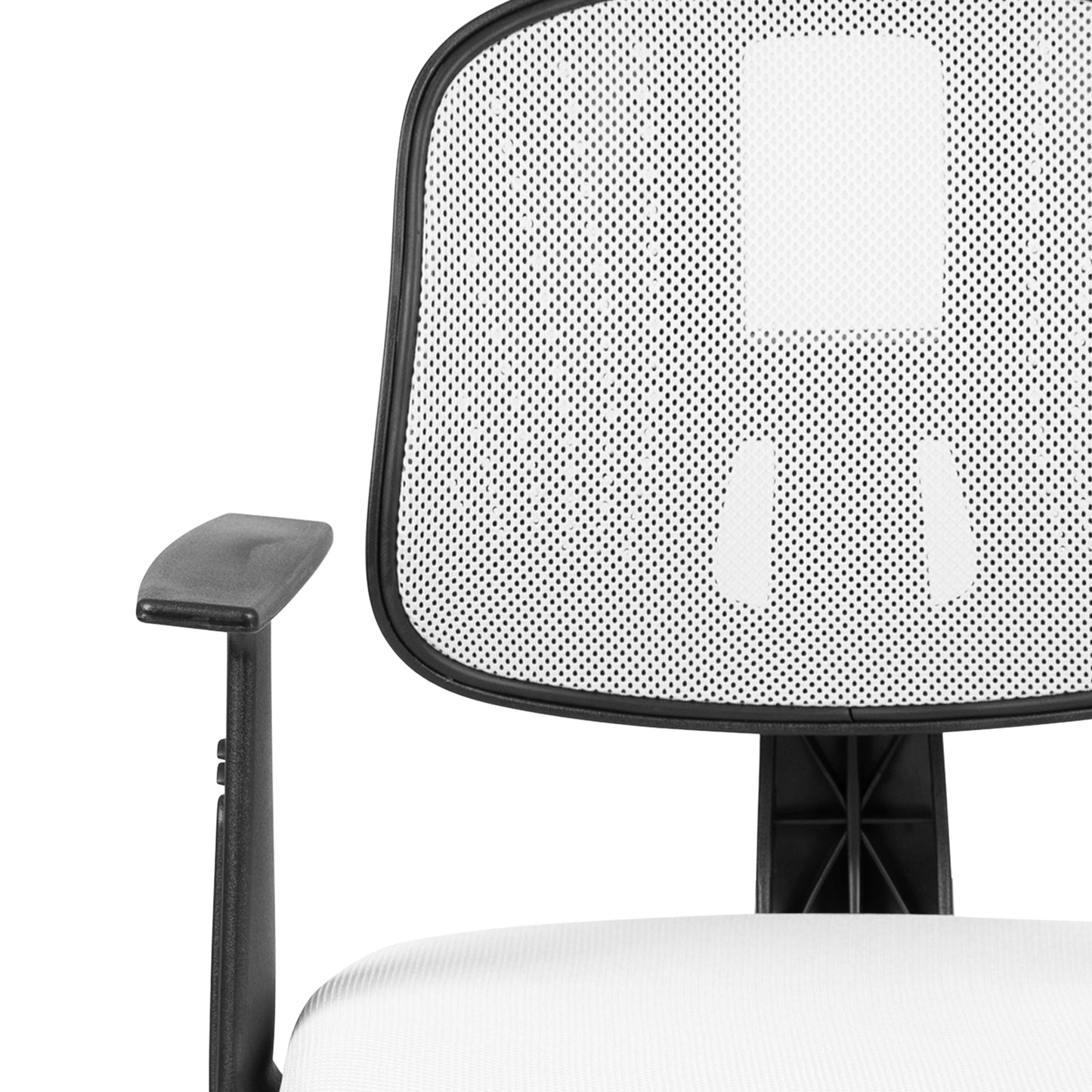 Pivot Back White Mesh Chair LF-134-A-WH-GG