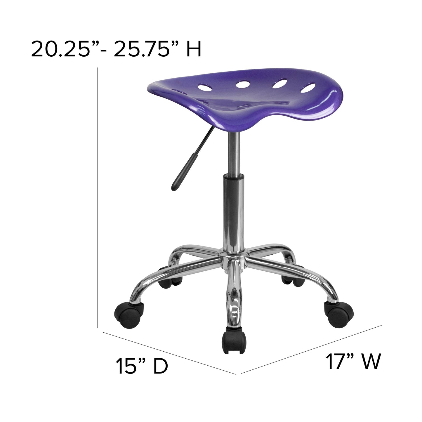 Violet Tractor Stool LF-214A-VIOLET-GG