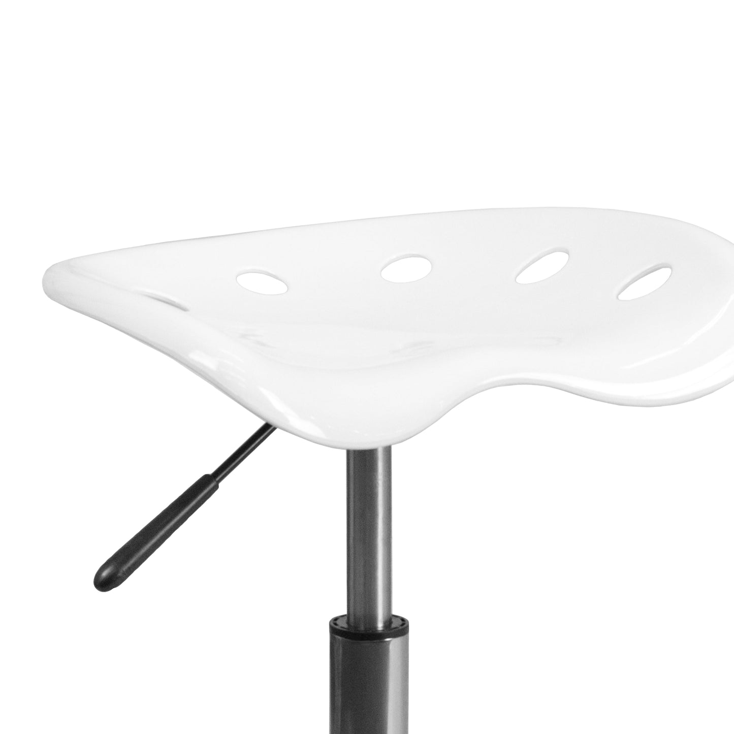 White Tractor Stool LF-214A-WHITE-GG