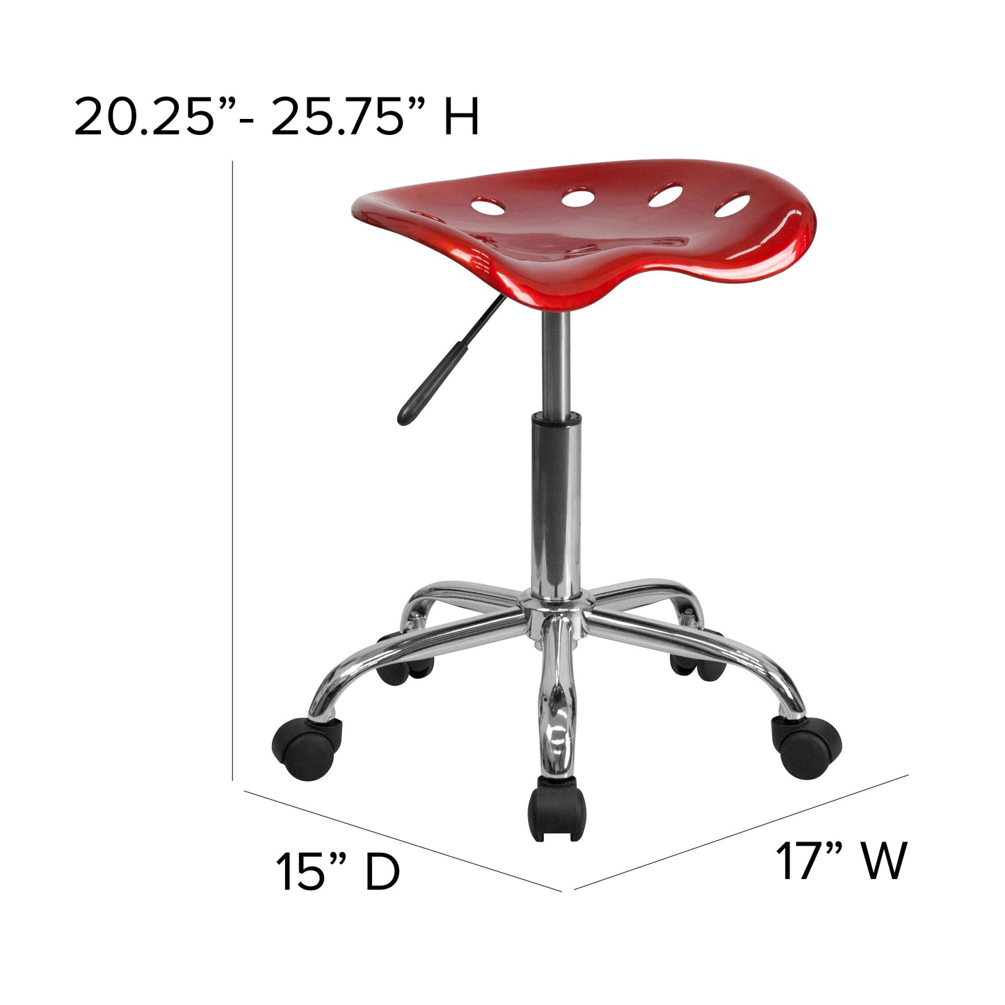 Wine Red Tractor Stool LF-214A-WINERED-GG