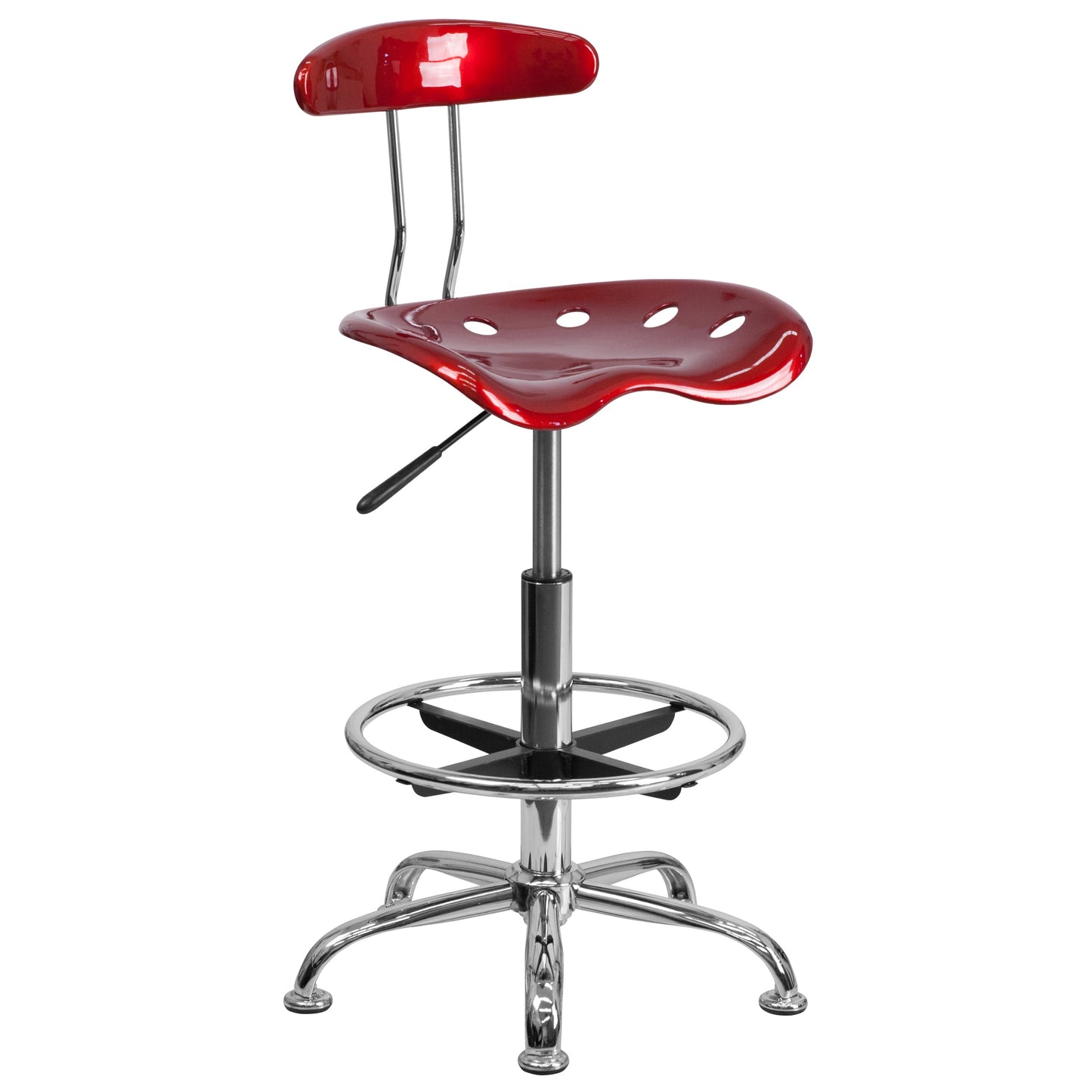 Wine Red Tractor Stool LF-215-WINERED-GG