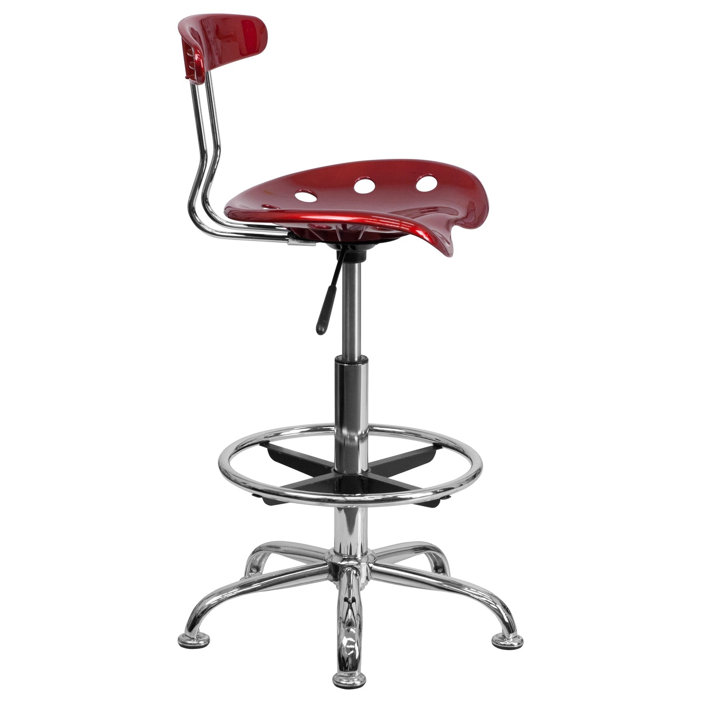 Wine Red Tractor Stool LF-215-WINERED-GG