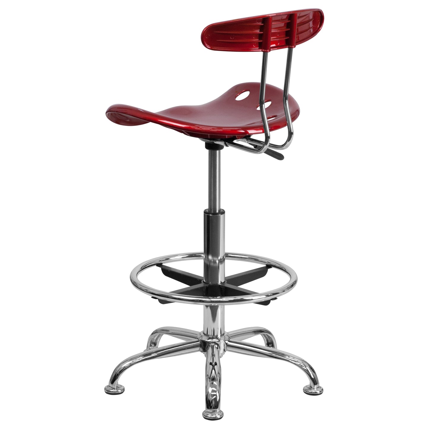 Wine Red Tractor Stool LF-215-WINERED-GG