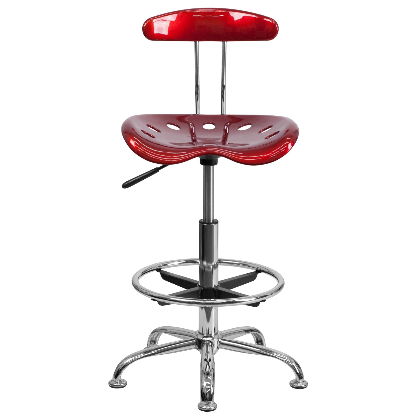 Wine Red Tractor Stool LF-215-WINERED-GG