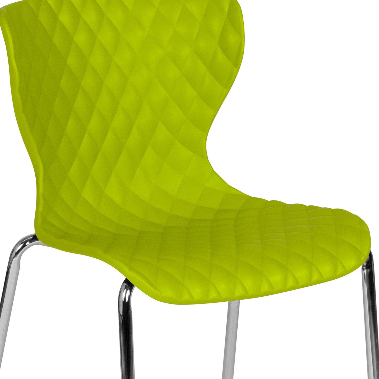 Green Plastic Stack Chair LF-7-07C-CGRN-GG