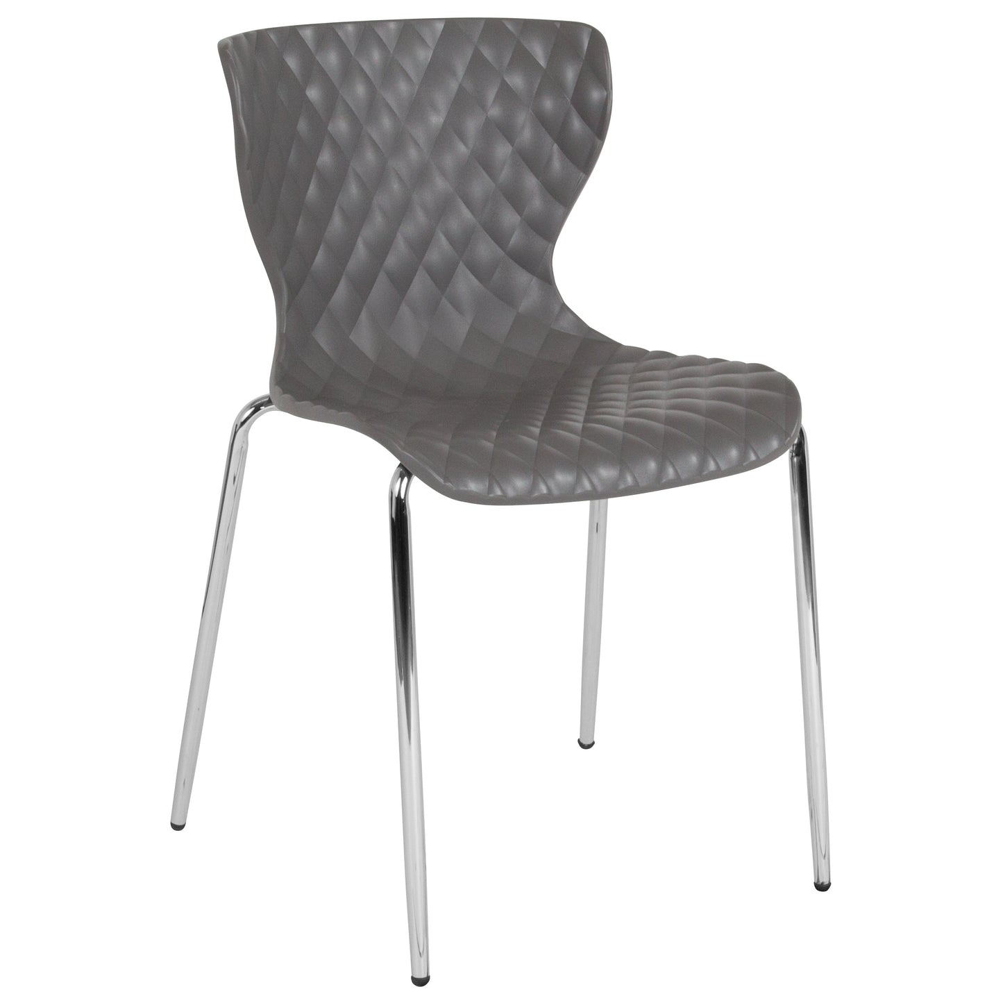 Gray Plastic Stack Chair LF-7-07C-GRY-GG