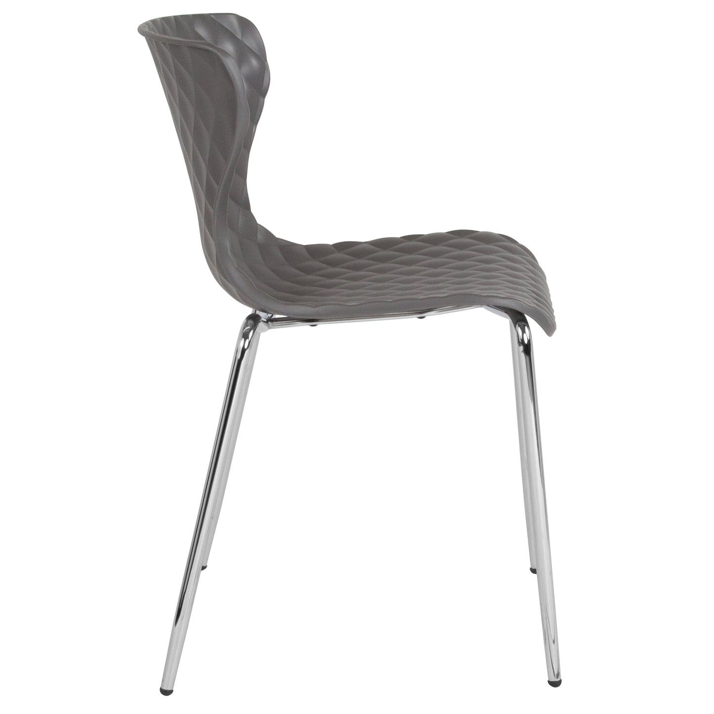 Gray Plastic Stack Chair LF-7-07C-GRY-GG