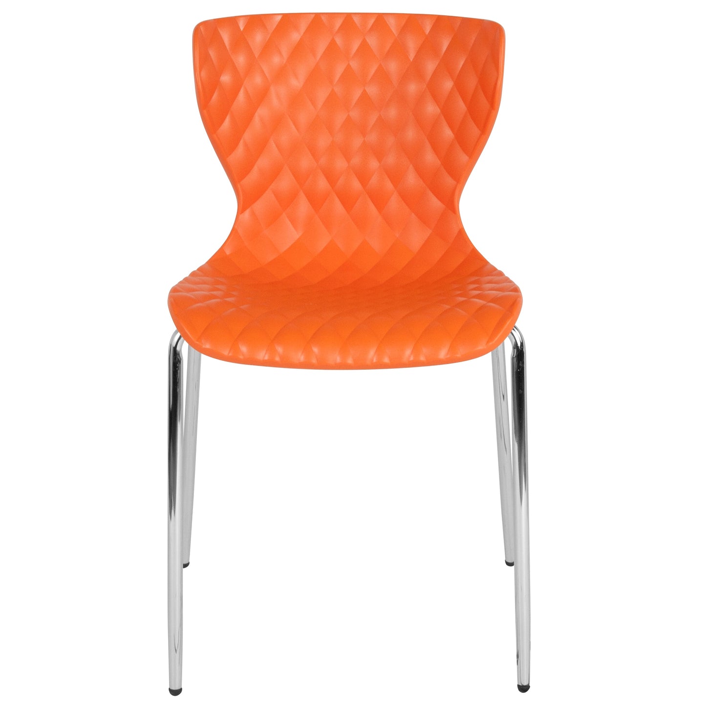 Orange Plastic Stack Chair LF-7-07C-ORNG-GG