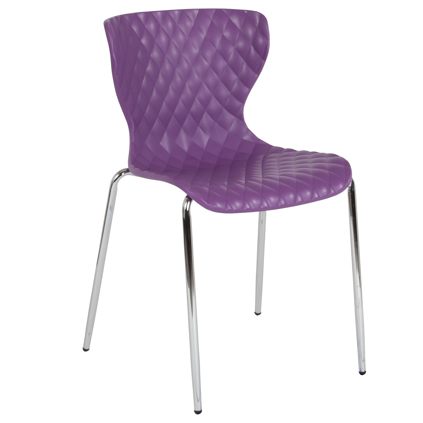 Purple Plastic Stack Chair LF-7-07C-PUR-GG