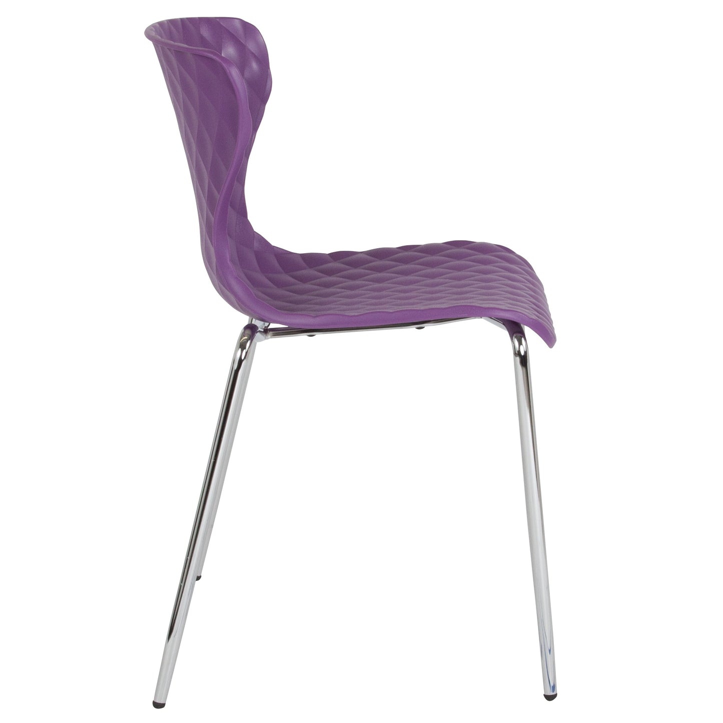 Purple Plastic Stack Chair LF-7-07C-PUR-GG