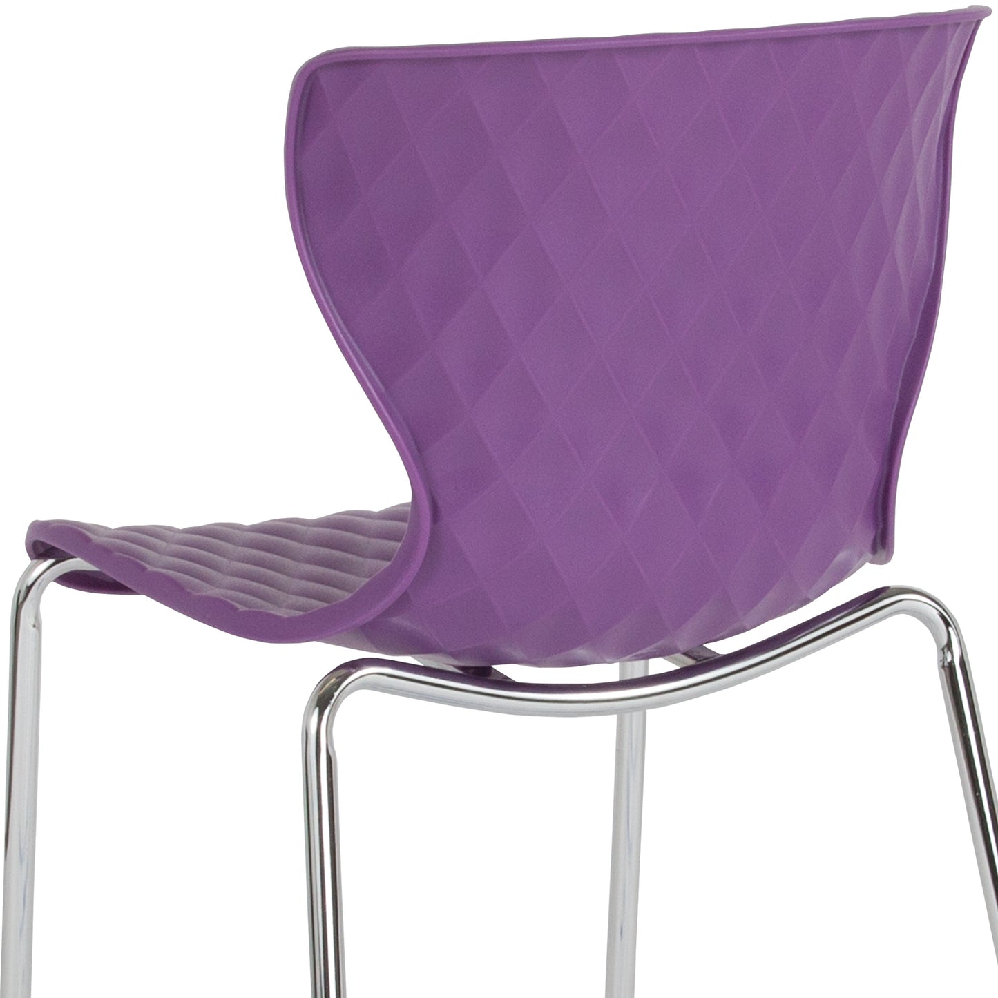 Purple Plastic Stack Chair LF-7-07C-PUR-GG